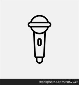 microphone icon line style