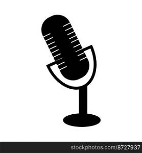 microphone icon logo vector design