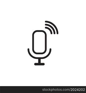 microphone icon vector design templates on white background