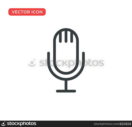 Microphone Icon Vector Illustration Design