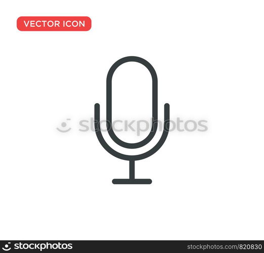 Microphone Icon Vector Illustration Design