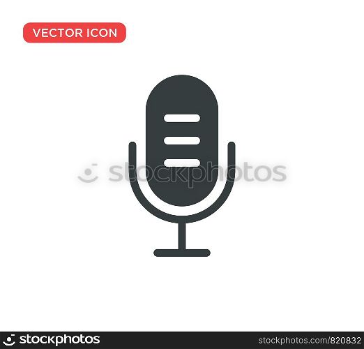 Microphone Icon Vector Illustration Design