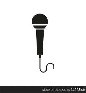 Microphone Icon. Vector illustration. EPS 10. stock image.. Microphone Icon. Vector illustration. EPS 10.
