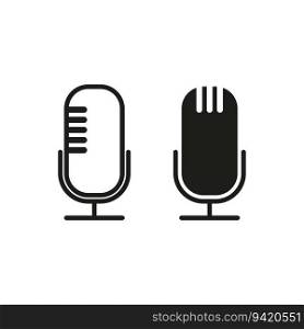 Microphone icon. Vector illustration. stock image. EPS 10.. Microphone icon. Vector illustration. stock image.