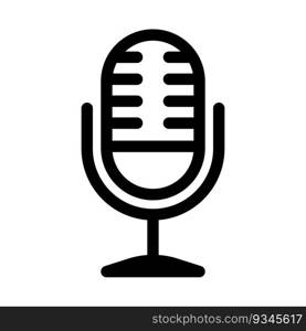 Microphone icon vector on trendy design