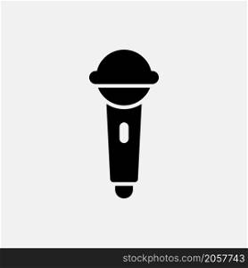 microphone icon vector solid style