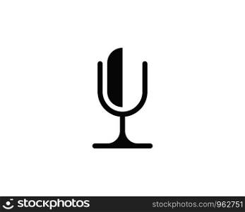 microphone icon vector template