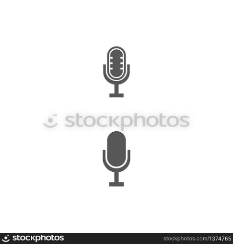 Microphone Logo Template vector symbol nature