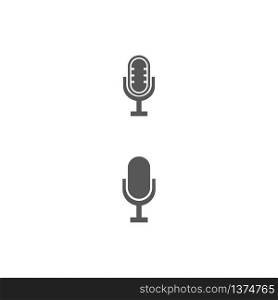 Microphone Logo Template vector symbol nature