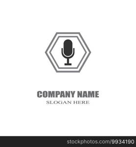 Microphone Logo Template vector symbol nature