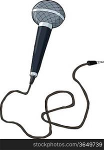 Microphone on a white background vector illustration