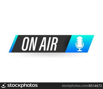 Microphone on air, vector eps10 illustration.. Microphone on air, vector eps10 illustration
