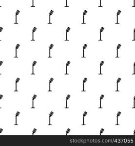 Microphone pattern seamless in simple style vector illustration. Microphone pattern vector