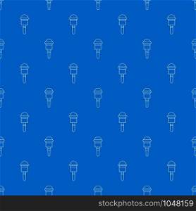 Microphone pattern vector seamless blue repeat for any use. Microphone pattern vector seamless blue
