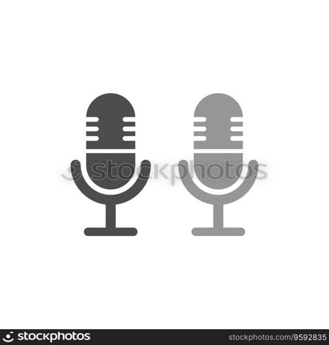 Microphone simple icon design vector image