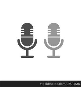 Microphone simple icon design vector image