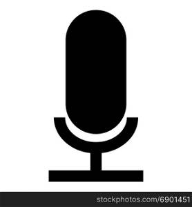 Microphone the black color icon