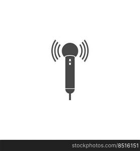 Microphone vector icon illustration design