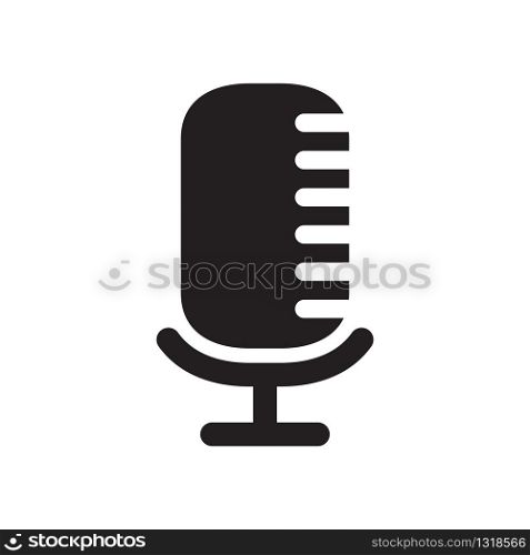 microphone vector icon in trendy flat style