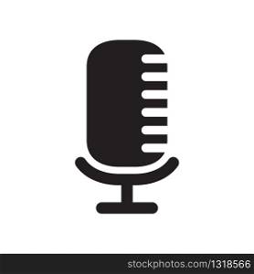microphone vector icon in trendy flat style