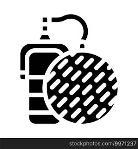 microphone with mesh glyph icon vector. microphone with mesh sign. isolated contour symbol black illustration. microphone with mesh glyph icon vector illustration