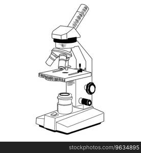 Microscope eps Royalty Free Vector Image