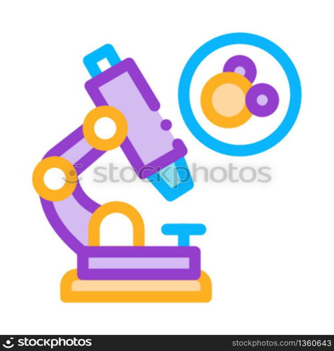 microscope for medicine icon vector. microscope for medicine sign. color symbol illustration. microscope for medicine icon vector outline illustration