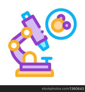 microscope for medicine icon vector. microscope for medicine sign. color symbol illustration. microscope for medicine icon vector outline illustration
