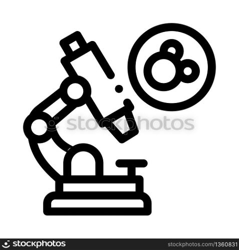 microscope for medicine icon vector. microscope for medicine sign. isolated contour symbol illustration. microscope for medicine icon vector outline illustration