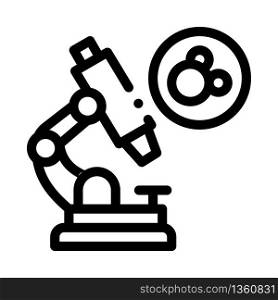 microscope for medicine icon vector. microscope for medicine sign. isolated contour symbol illustration. microscope for medicine icon vector outline illustration