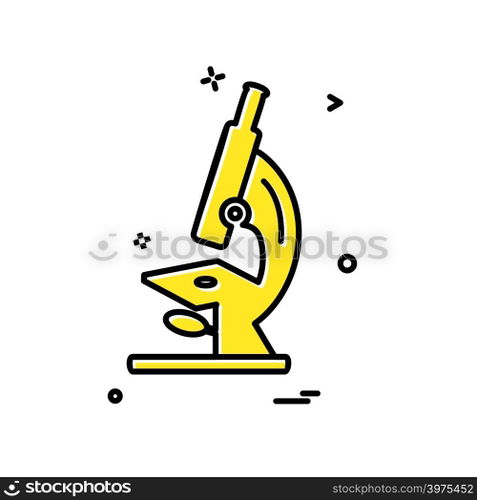 Microscope icon design vector