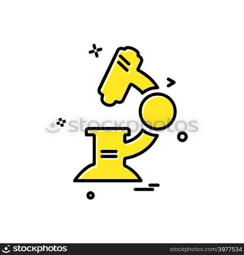 Microscope icon design vector