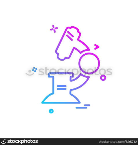 Microscope icon design vector