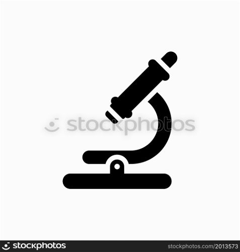 microscope icon flat design