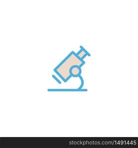 microscope icon flat vector logo design trendy illustration signage symbol graphic simple
