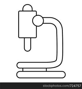 Microscope icon. Outline illustration of microscope vector icon for web. Microscope icon, outline line style