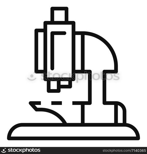 Microscope icon. Outline microscope vector icon for web design isolated on white background. Microscope icon, outline style