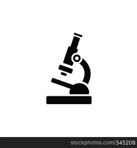 Microscope icon. Science and research. Isolated vector illustration