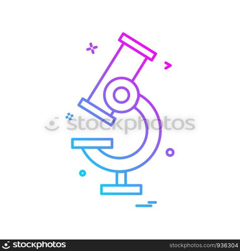 microscope icon vector design