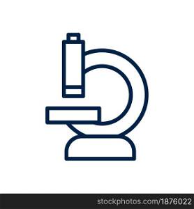 Microscope icon vector isolated on white background.