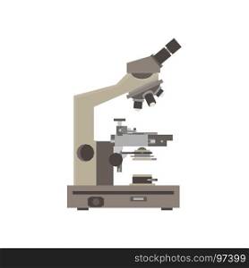 Microscope icon vector isolated science illustration symbol biology lab lens