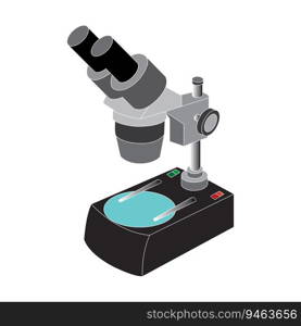 Microscope icon vector, logo design illustration and Medical background.