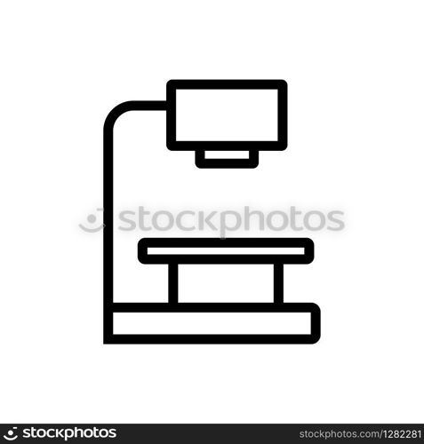 microscope icon vector. Thin line sign. Isolated contour symbol illustration. microscope icon vector. Isolated contour symbol illustration