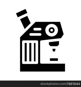 microscope laboratory tool glyph icon vector. microscope laboratory tool sign. isolated contour symbol black illustration. microscope laboratory tool glyph icon vector illustration