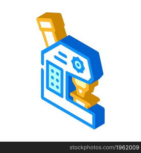 microscope laboratory tool isometric icon vector. microscope laboratory tool sign. isolated symbol illustration. microscope laboratory tool isometric icon vector illustration