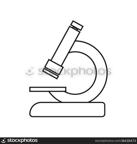 microscope logo stock vektor template