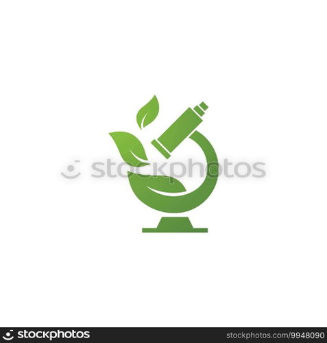 Microscope logo vector design template