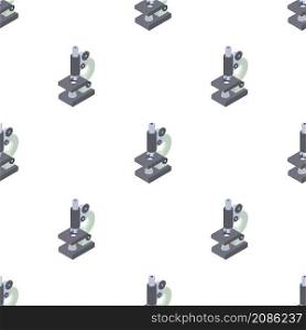 Microscope pattern seamless background texture repeat wallpaper geometric vector. Microscope pattern seamless vector