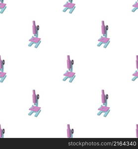Microscope pattern seamless background texture repeat wallpaper geometric vector. Microscope pattern seamless vector