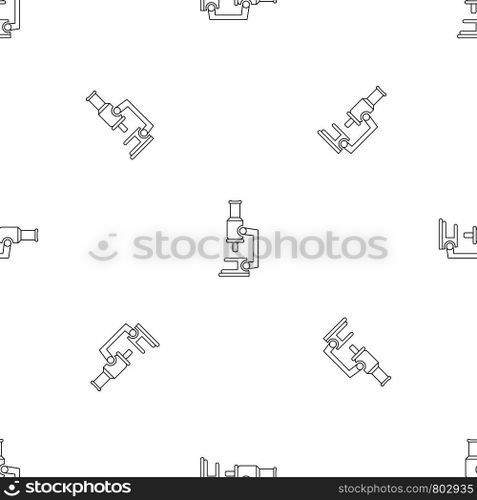 Microscope pattern seamless vector repeat geometric for any web design. Microscope pattern seamless vector